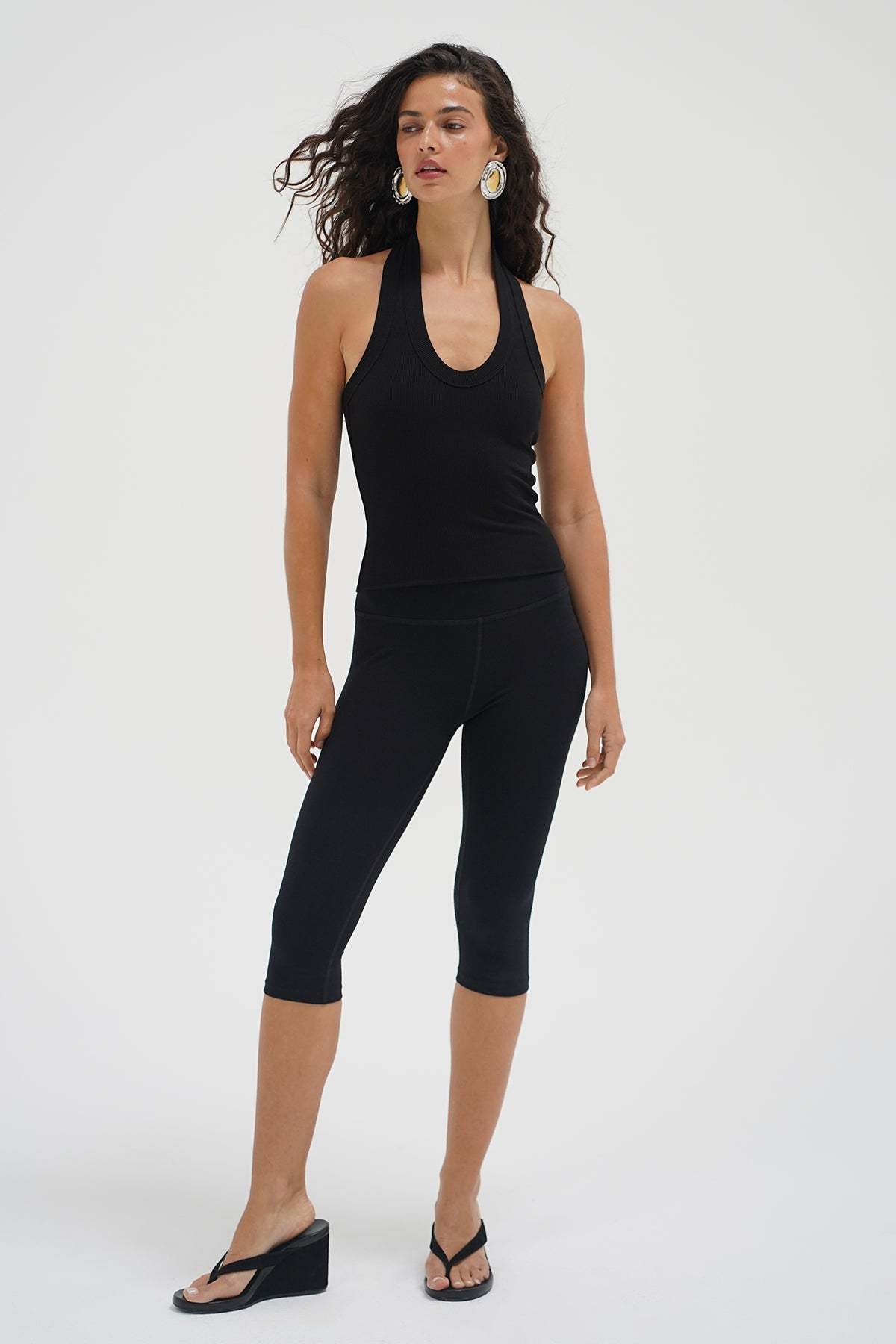 LNA Capri Legging in Black