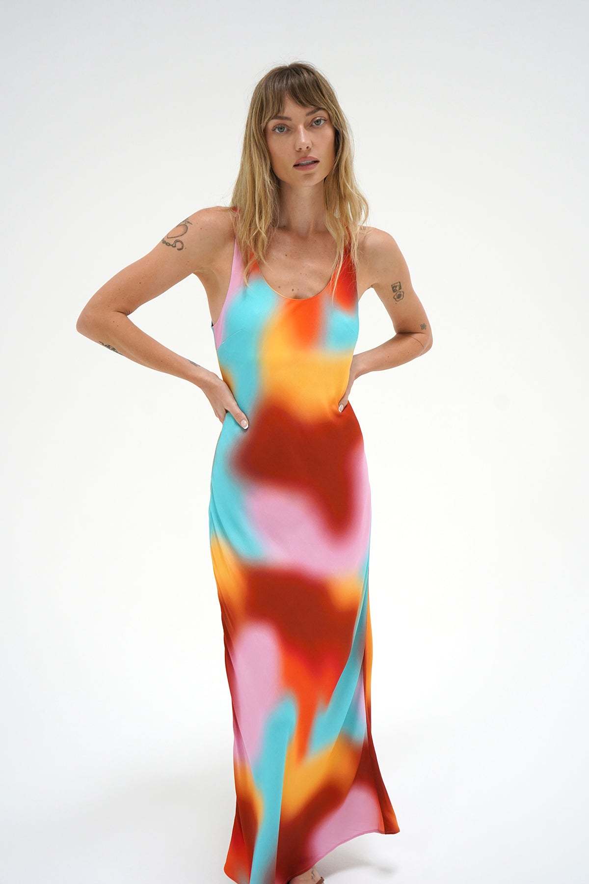 LNA Erina Tank Dress in mirage