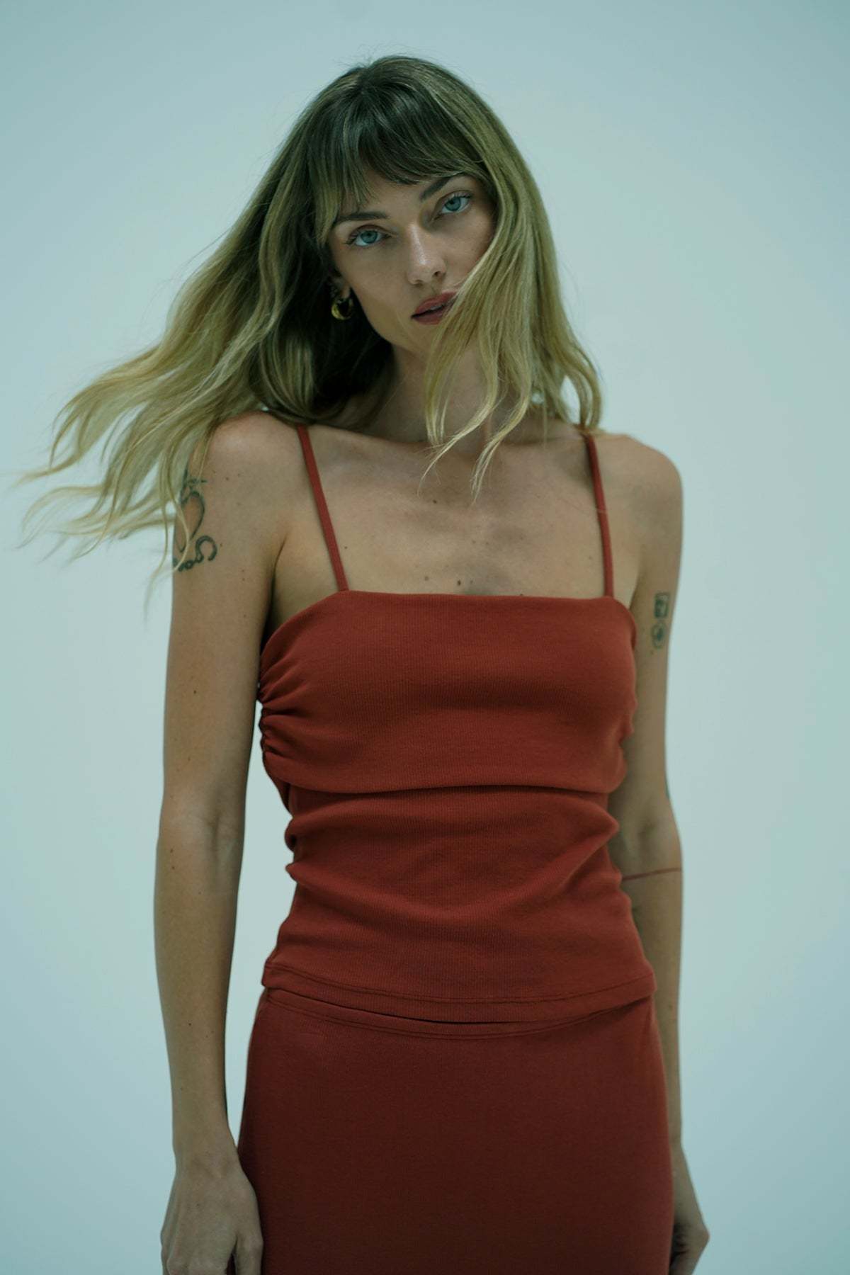 LNA Lanai Ribbed Tank in Bossa Nova
