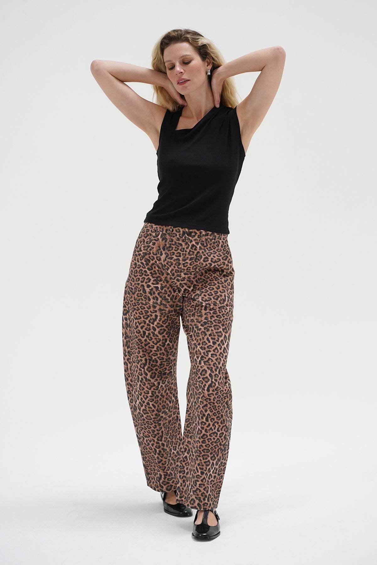 LNA Zoie Rib Top in black